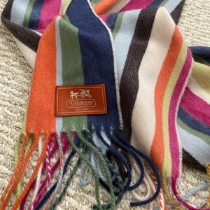 Cashmere rainbow Coach scarf